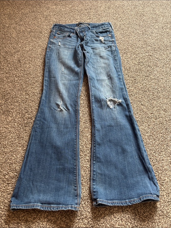 American Eagle Outfitters Denim - Women Jeans Slim Flare Stella Low Rise